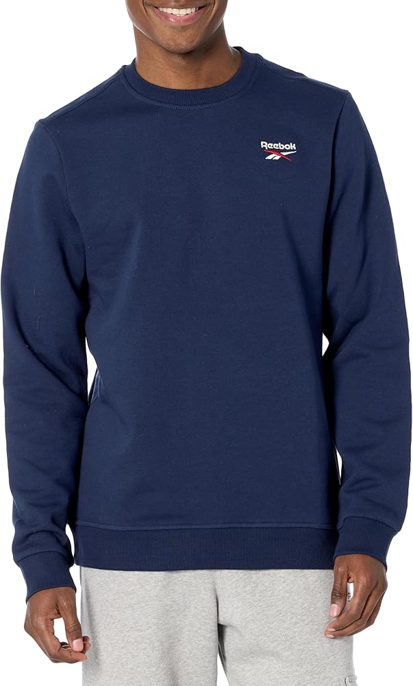Reebok Men's Identity Small Logo Fleece Crew