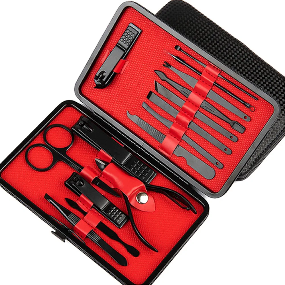 Manicure set personal care nail clipper kit luxury manicure 15 in 1 professional pedicure set beauty kit gift for men husbands boyfriends parents women elderly patients nail care
