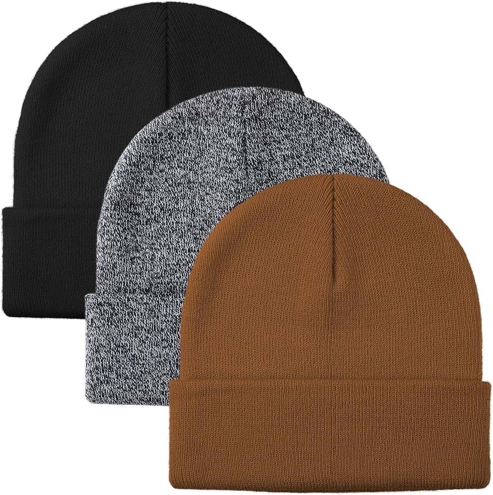 Glooarm Beanie for Men Women Knit Winter Hats Beanies Warm Slouchy Unisex Cuffed Beanies Skull Caps