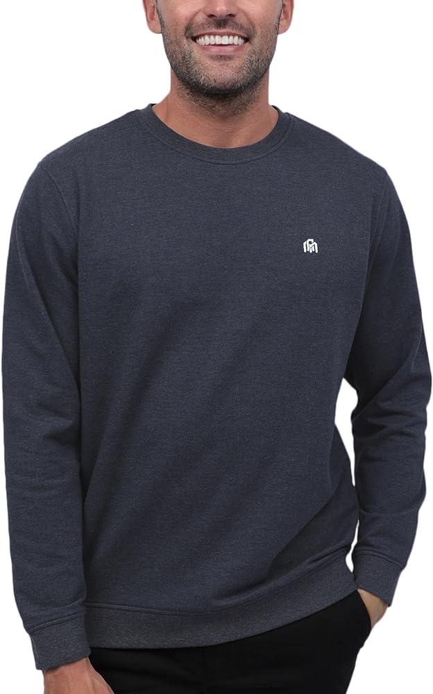 INTO THE AM Premium Crewneck Sweatshirts For Men S - 4XL Lightweight Casual Fitted Sweater