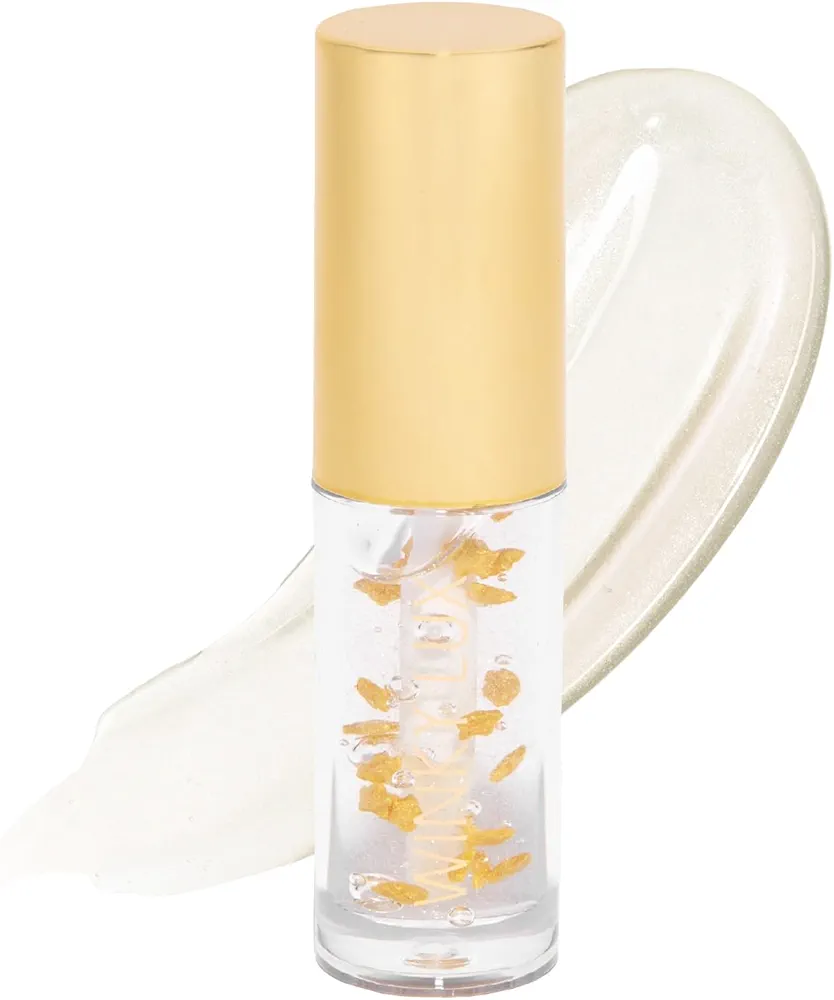 Winky Lux In The Stars Lip Oil, Non Sticky Lip Gloss Oil, Juicy Glossy Lip Balm, Vegan Hydrating Lip Oil with Jojoba Oil, Clear