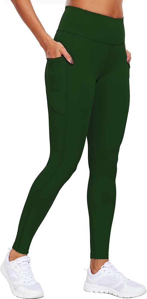 CADMUS High Waist Workout Pant for Women Yoga Leggings/Capri Pockets