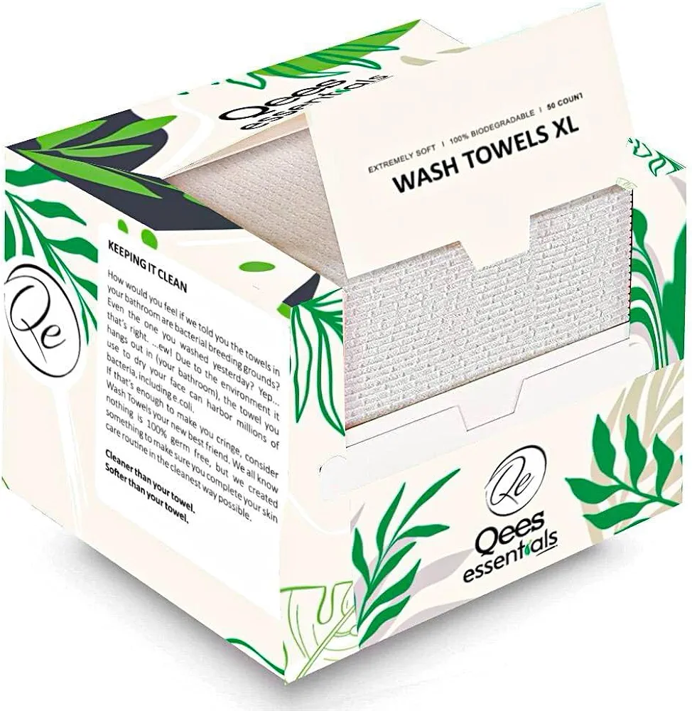 Eco Friendly Disposable Towels, Biodegradable Face Towels Makeup Remover Non Toxic Face Wipes Disposable Washcloth Sensitive Skin Wash Cloth
