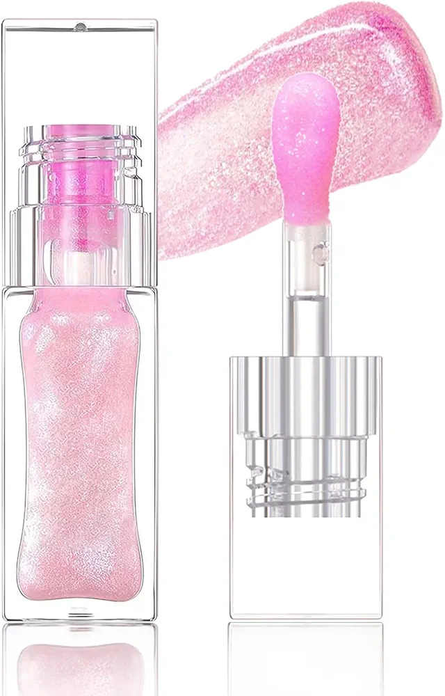 QrBxa 1 PCS Color Changing Lip Oil,Moisturizing Color Changing Lip Gloss,Non-sticky Nourishing Repairing Primer Lip Tint