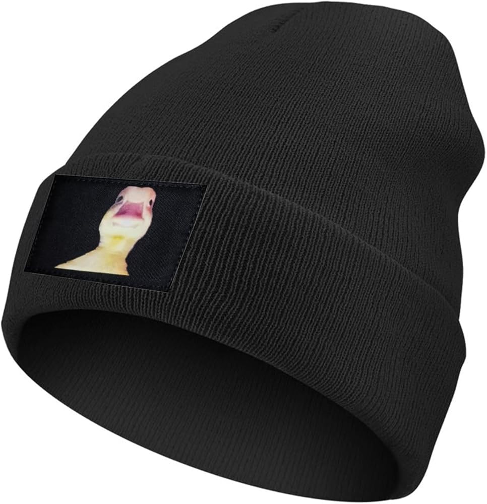 Unisex Beanie Winter Knitted Skull Cuffed Soft Warm Hat for Men Women Slouchy Beanie Ski Cap Black