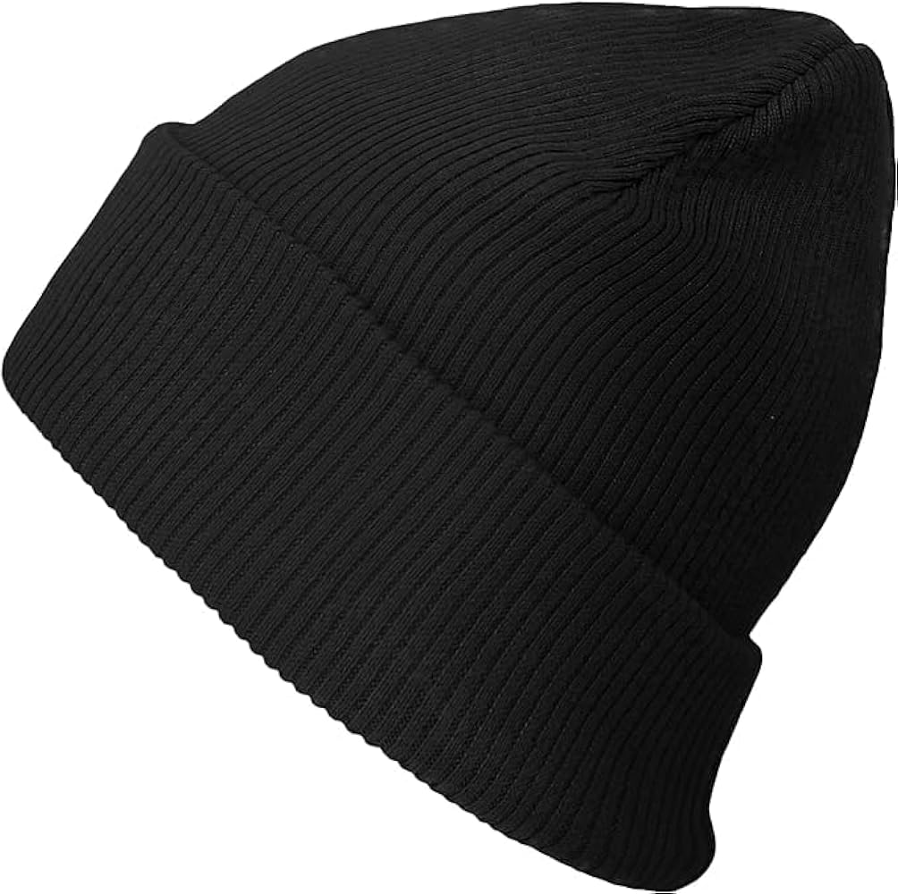 The Hat Depot - 100% Cotton Soft and Light Cuffed Skull Plain Daily Washed Beanie