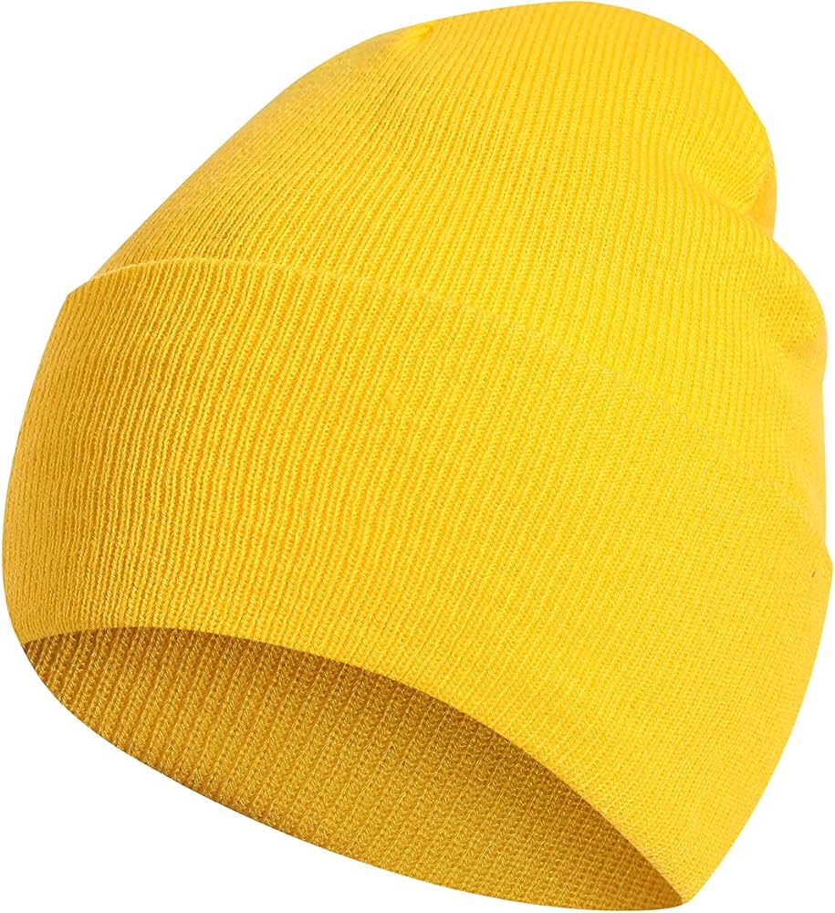 ecodudo Acrylic Hats Beanie for Women Men Knit Soft Slouchy Warm Cuffed Beanies Hat