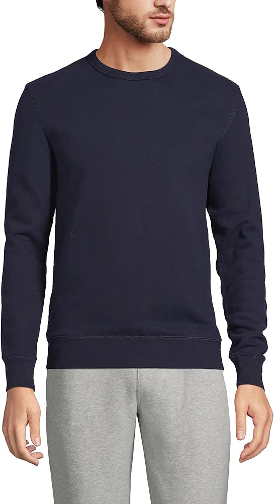Lands' End Men's Serious Sweats French Terry Crewneck Sweatshirt