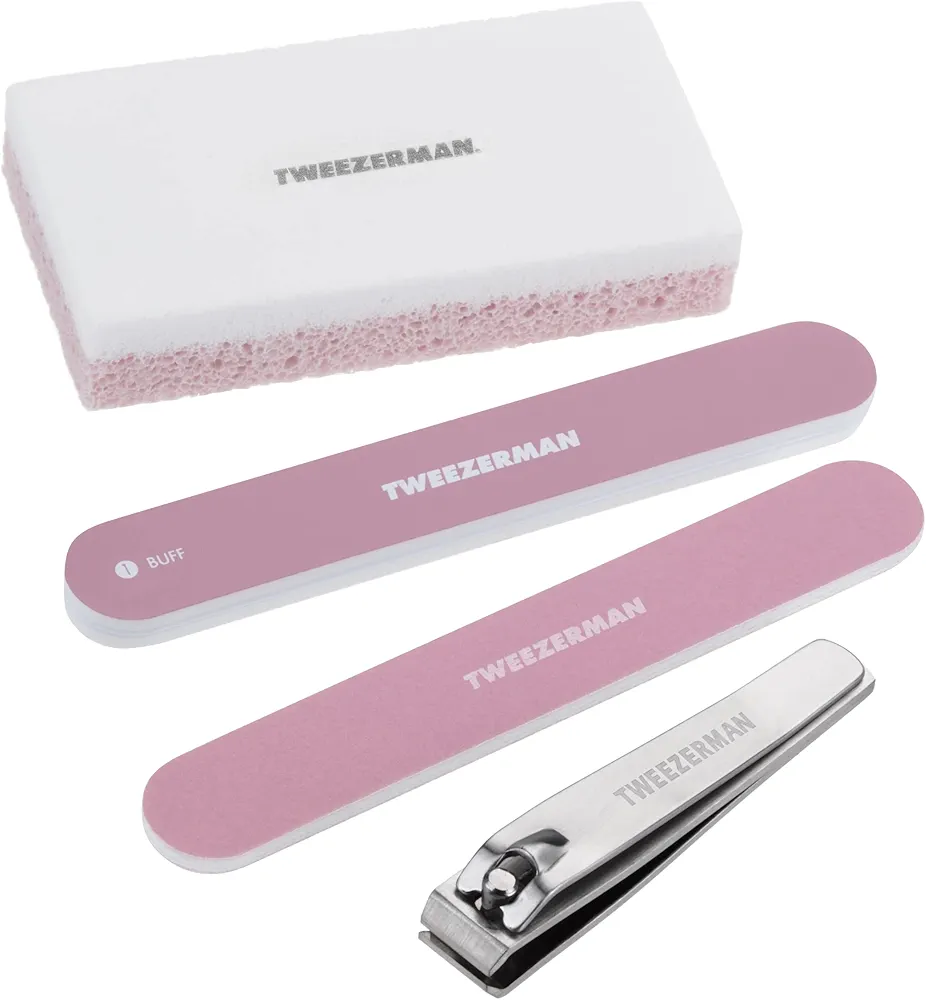 Tweezerman Exclusive Rose Tea Essential Pedicure Kit, 4 Piece set