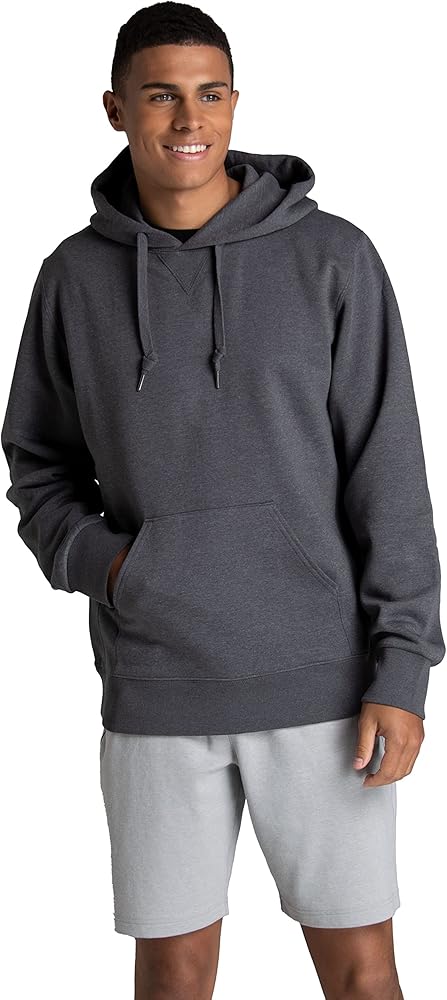 Fruit of the Loom Men's Crafted Comfort Fleece Crewneck Sweatshirts & Pullover Hoodies, Super Soft Cotton Blend, Sizes S-2X, Charcoal Heather, Small