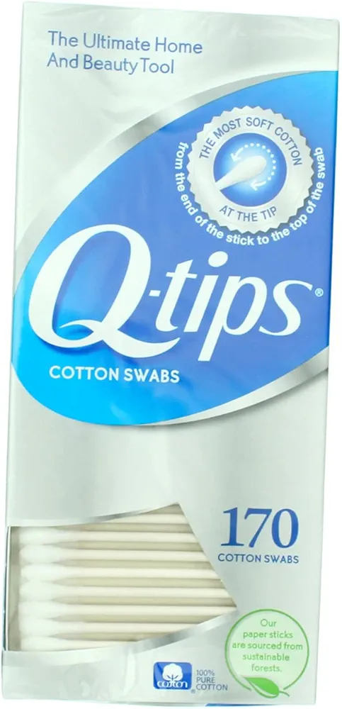 Q-tips Cotton Swabs, 170 ct
