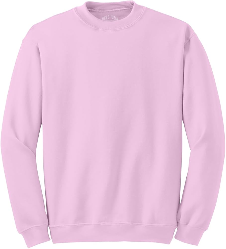 Joe's USA Men's Soft & Cozy Crewneck Sweatshirts in 32 Colors. Sizes S-5XL