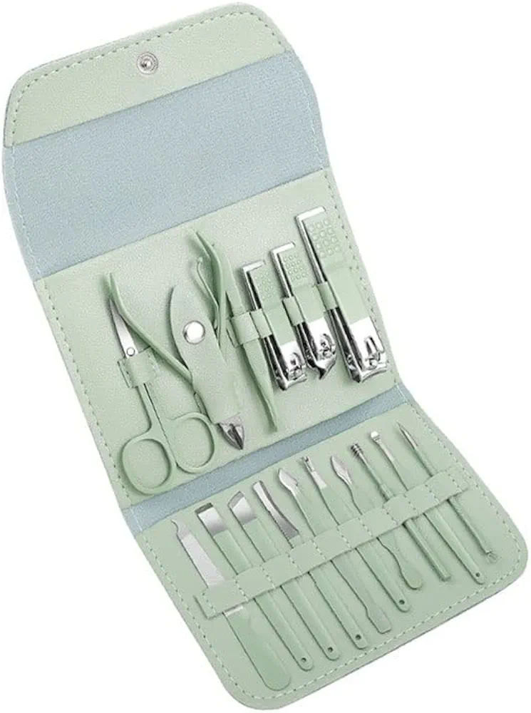 Nail Clippers Set 16-Piece Manicure Set Personal Care Nail Clippers Set Professional Pedicure Set Beauty Set Men and Women Gift Nail Care Beauty Tool Portable Set(A-16-piece Set)