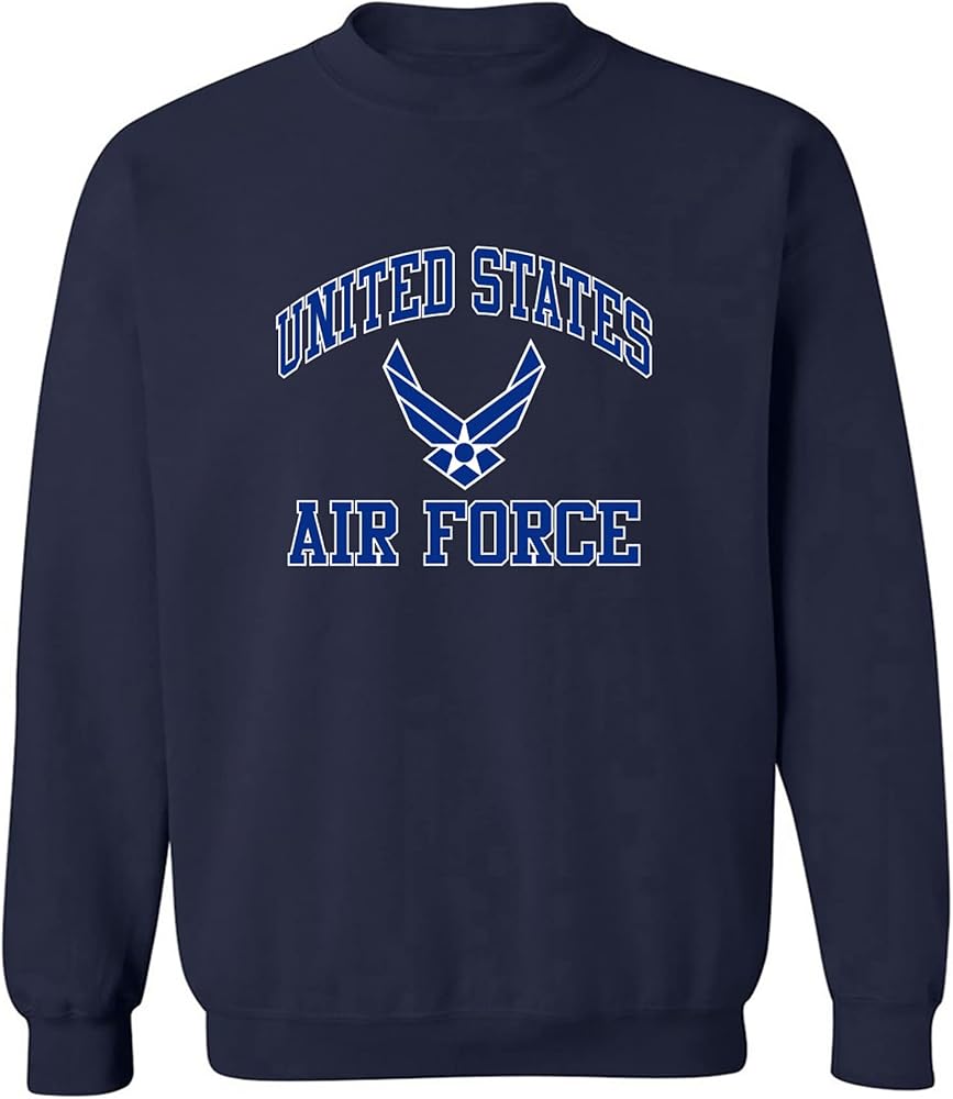 zerogravitee Air Force Wings Blue/White print Crewneck Sweatshirt