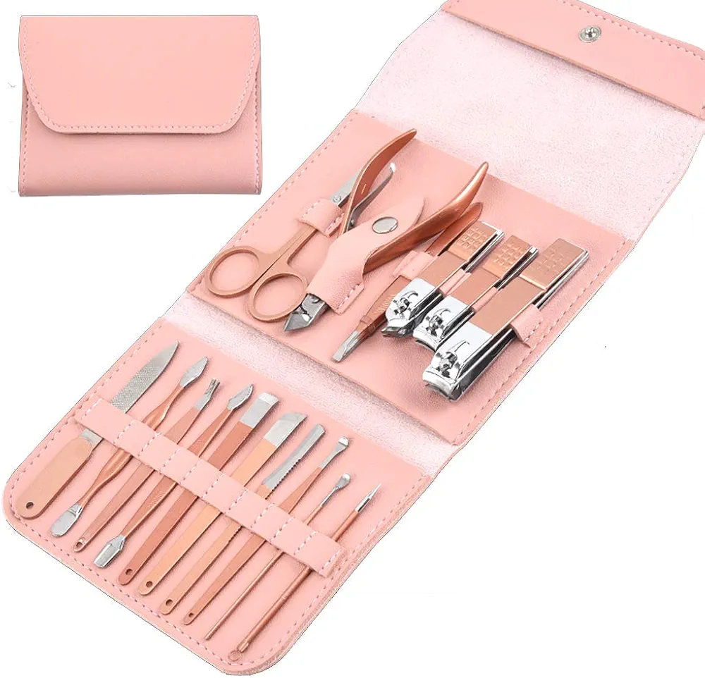 Manicure Set-Stainless Steel Nail Care Set-Professional Ingrown Toenail Clipper Grooming Tool-Pedicure Kit & Toe Nail Cutter-Thick Nail Scissors Toiletries with Cuticle Trimmer