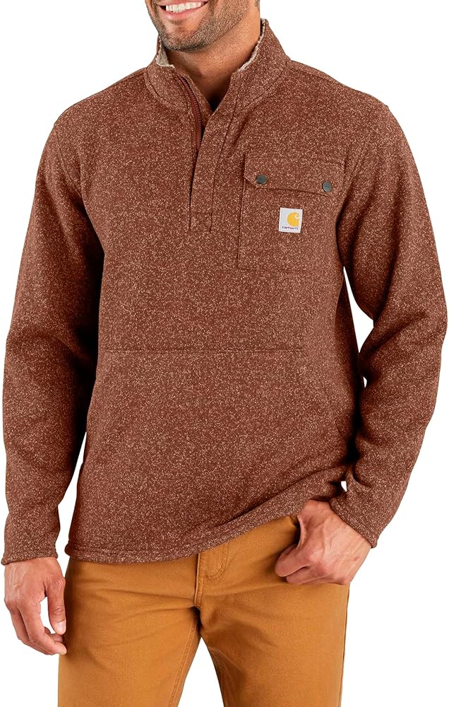 Carhartt Men's Relaxed Fit Midweight Quarter-Zip Pocket Sweater Fleece
