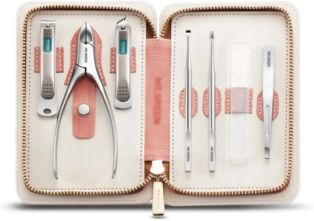 Toenail Clippers Nail Clipper Set Portable Manicure Set Personal Care Pedicure Set Stainless Steel Beauty Set (7-Piece Set) Nail Clipper Set (Size : A-7 Piece Set) ()