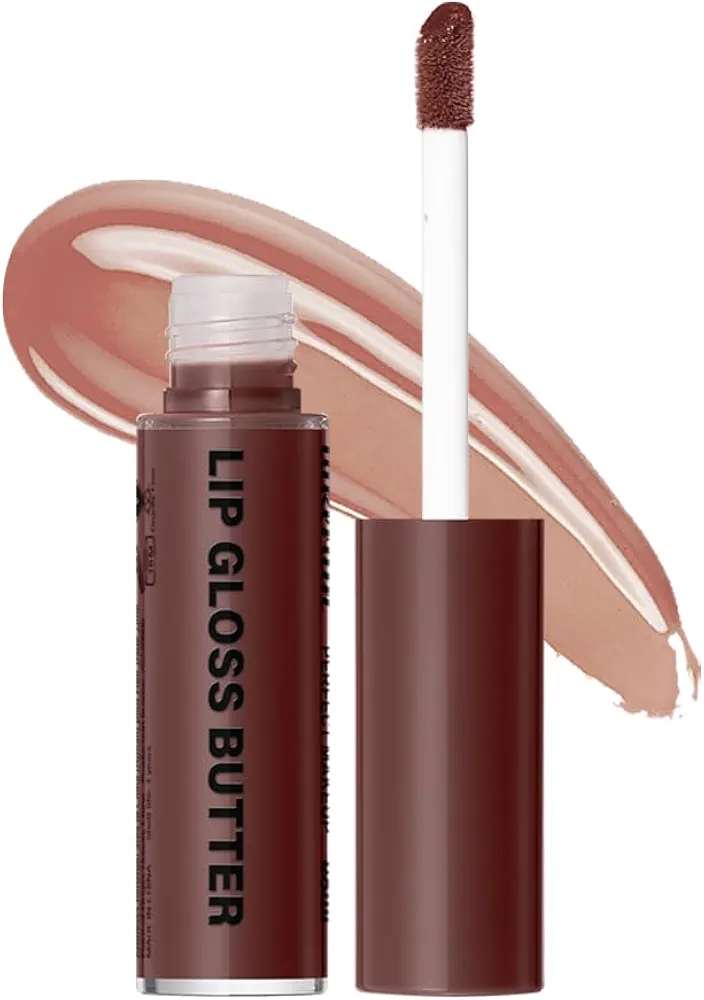 Professional Makeup Butter Lip Gloss, Moisturizing Lip Glow Oil, Hydrating Lip Balm, Lip Tint Stain, Lip Plumping Gloss, Non-Sticky Long Lasting Lip Oil Gloss (#4)
