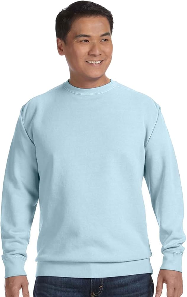 Comfort Colors 1566 Chouinard Adult Crew Neck Blended Sweatshirt Black DirDye