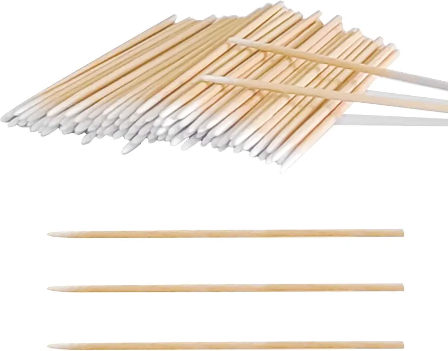 1600pcs Microblading Cotton Swab,4 Inch Cotton Swabs Pointed Tip, Cotton Swabs with Wood Sticks, Cotton Tipped Applicator for Makeup,Cleaning and Tattoo Permanent Supplies