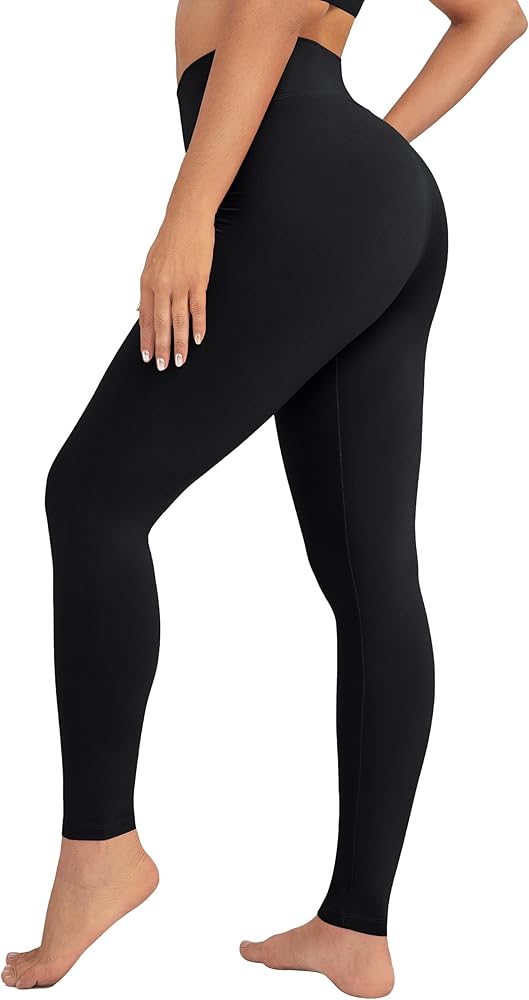 VALANDY High Waisted Leggings for Women Stretch Tummy Control Workout Running Yoga Pants Reg&Plus Size