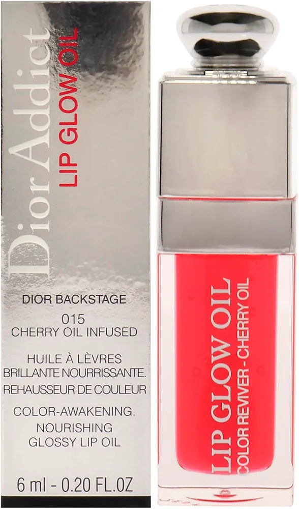 Christian Dior Dior Addict Lip Glow Oil - 015 Cherry Lip Oil Women 0.2 oz, Glossy finish