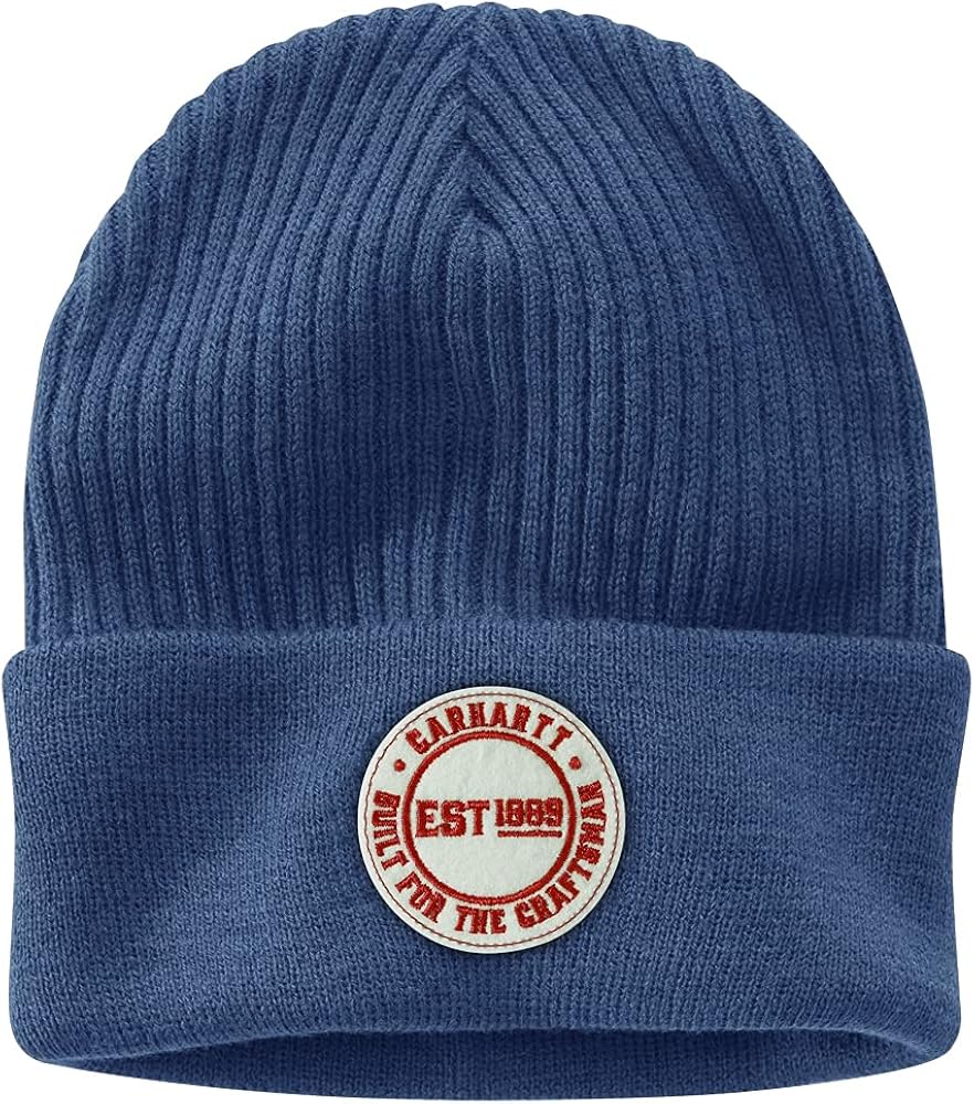 Carhartt Men's Knit Cuffed Craftsman Patch Beanie