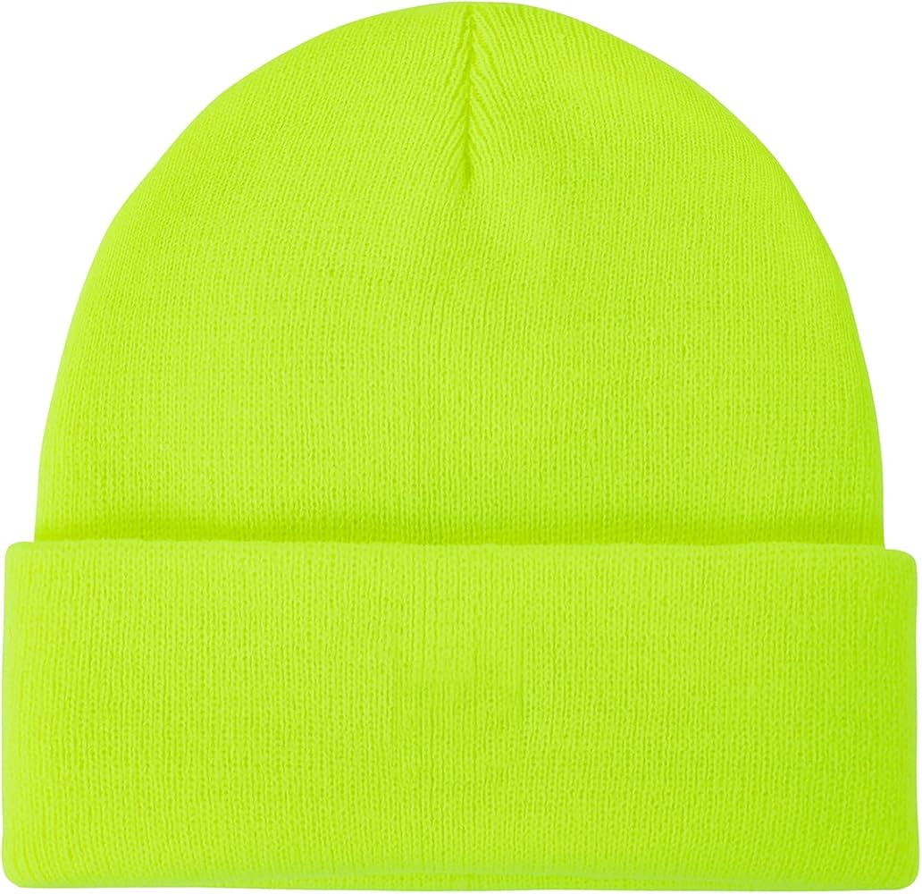 American Trends Winter Hats for Men Women Cuffed Beanies Hat Soft Plain Knit Hats Skull Caps