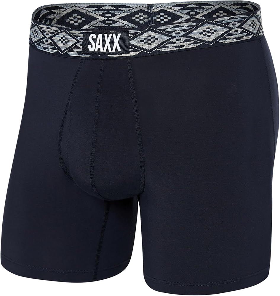 SAXX Underwear Co. Men's Ultra Super Soft Boxer Brief Fly with Built-in Pouch Support, Core