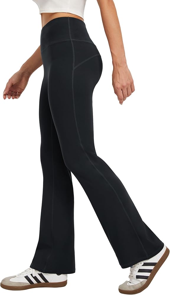 FireSwan Bootcut Flare Yoga Pants Women High Waist Flare Leggings Yoga Work Pants Seamless Workout Leggings