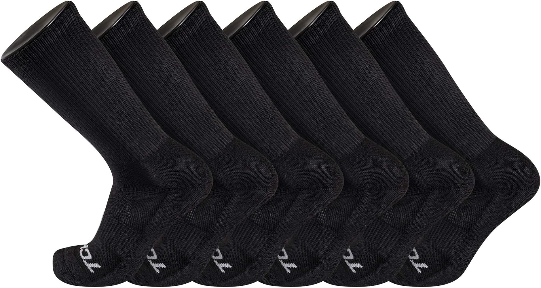 TCK Moisture Wicking Work Crew Socks for Men & Women- 9-11/10-13/13-15 Cushioned Boot Socks 6-pack 3-pack 12-pack
