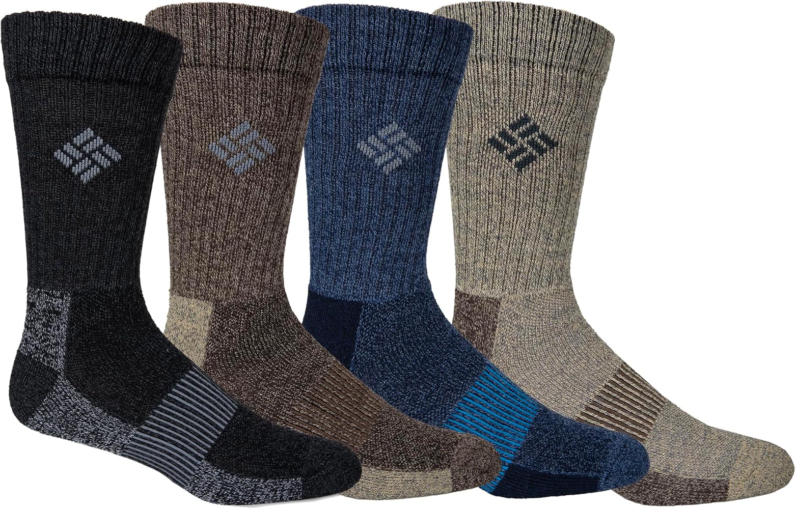 Columbia Men's 4 Pack Moisture Control Crew Socks