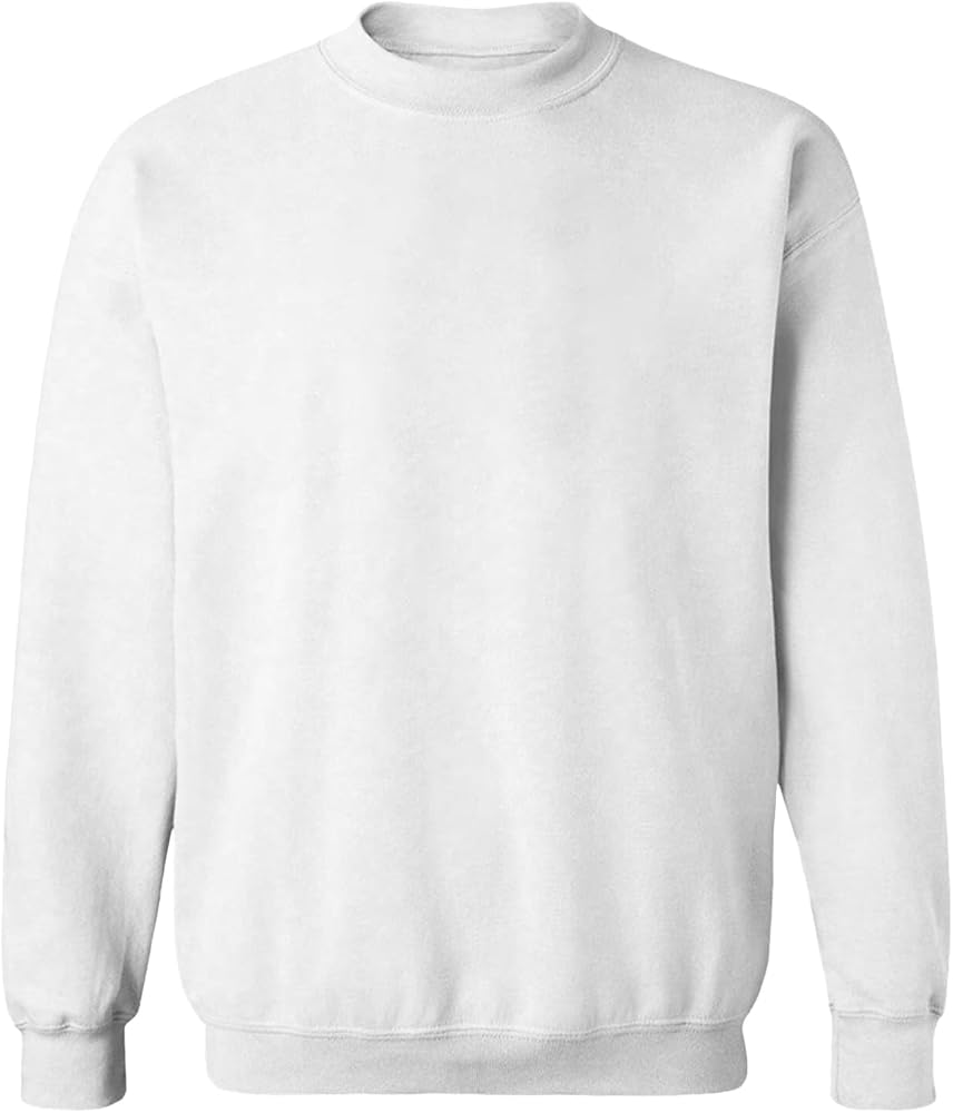 Mens Crewneck Sweatshirts Soft Long Sleeve Pullover Shirts Lightweigt Sweat Shirt Breathable Pullover Sweater