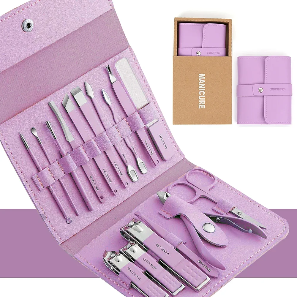 Nail Clipper Set, Manicure and Pedicure kit, Nail Care kit, Finger Nail Clippers Adult, Mens Grooming kit, Nail Care Kit for Men, Nail Grooming kit, Travel Nail Kit, Professional Manicure