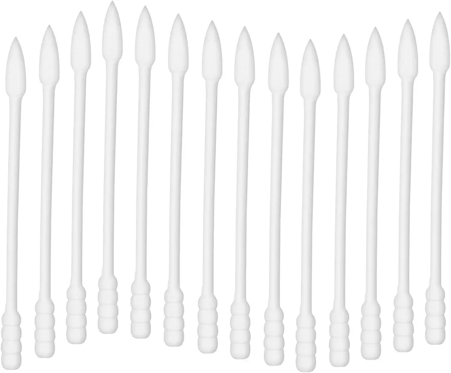 800 Count Cotton Swabs Spiral Pointed,Double Precision Tips Cotton Swabs with Paper Stick,4 Packs of 200 Pieces(Pointed+Spiral Head)