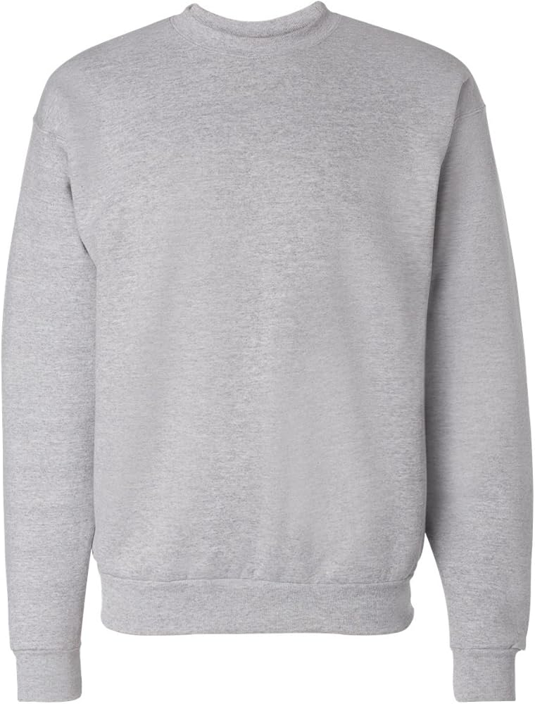Hanes Mens Comfortblend EcoSmart Crewneck Sweatshirt, L, Light Steel