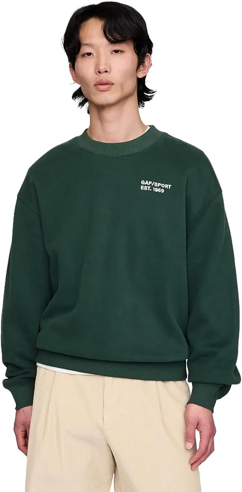GAP Men's Mini Logo Crewneck Sweatshirt