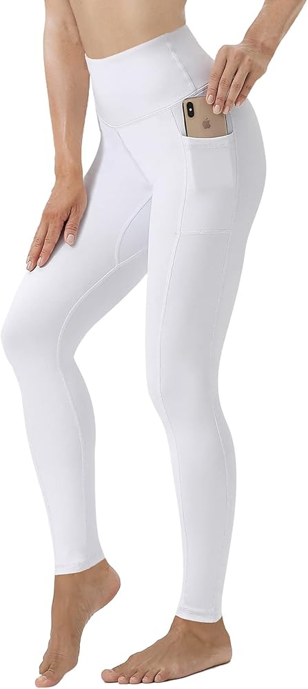 TYUIO High Waist Yoga Pants for Women with Pockets Stretch Running Workout Leggings
