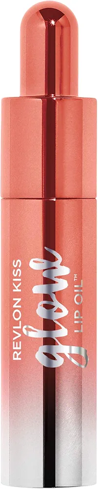 Revlon Kiss Glow Lip Oil, Bouncy Beige, 7.1g