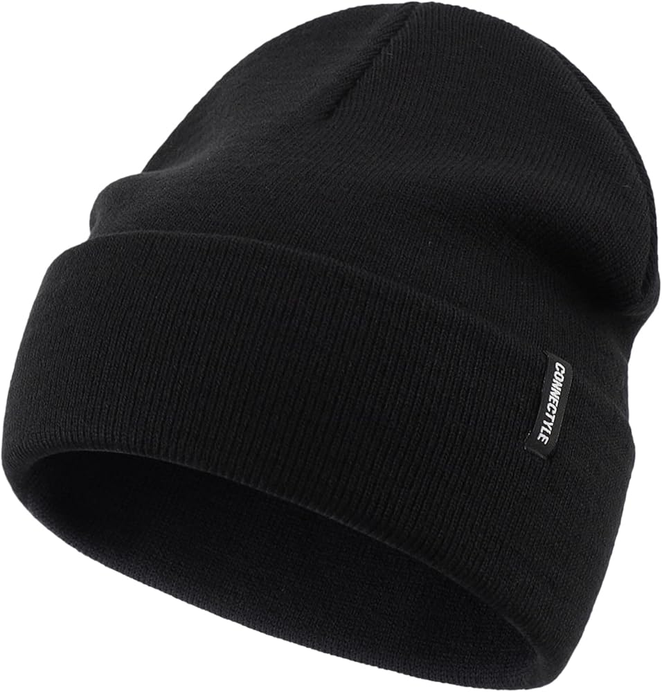 Connectyle Men's Knit Cuffed Beanie Acrylic Winter Beanies Slouchy Watch Cap