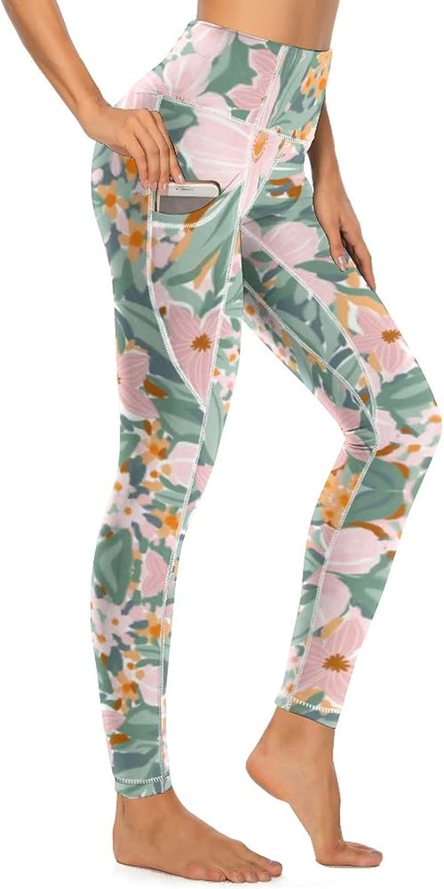 KevaMolly Women's Workout Leggings with Pockets - Thick, High-Waist, 4-Way Stretch Running Yoga Pants