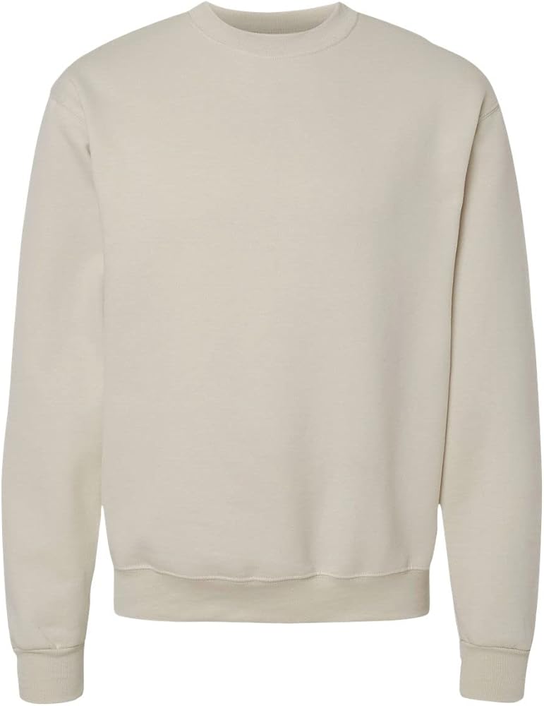 Champion Mens Powerblend Crewneck Sweatshirt, M, Sand